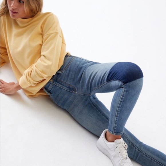 PacSun Knee Panel High Rise Jeans Jeggings, Size 28 - Picture 3 of 7